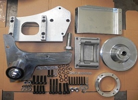 Фото кронштейн для крепления компрессора iveco daily 3,0 2012 г.в, без встроенного кондиционера, поликлиновой ремень